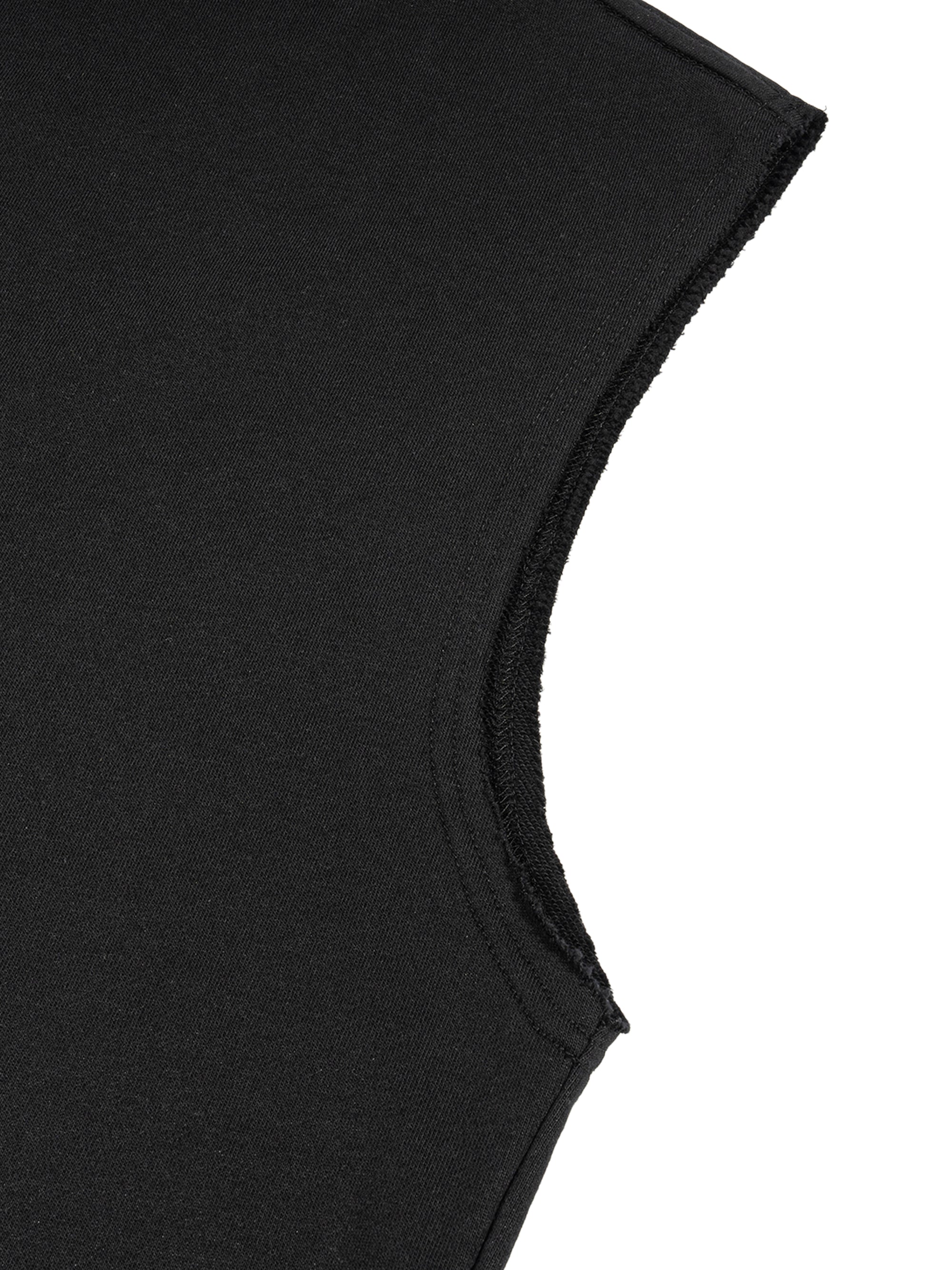 Close of premium cotton blend fabric used in Genzerz Z Lightning Tank