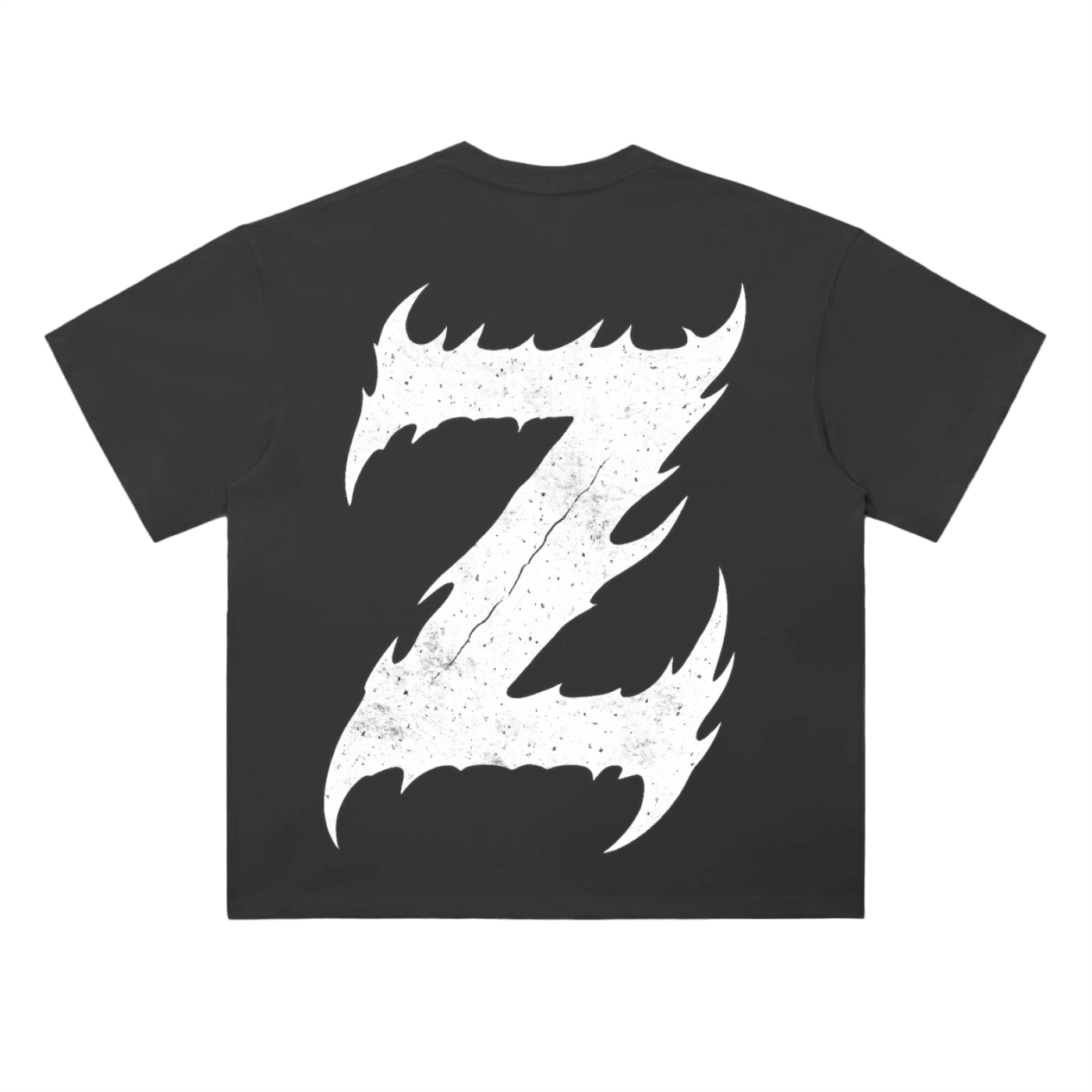 Genzerz black T-shirt with oversized white Z graphic on the back.