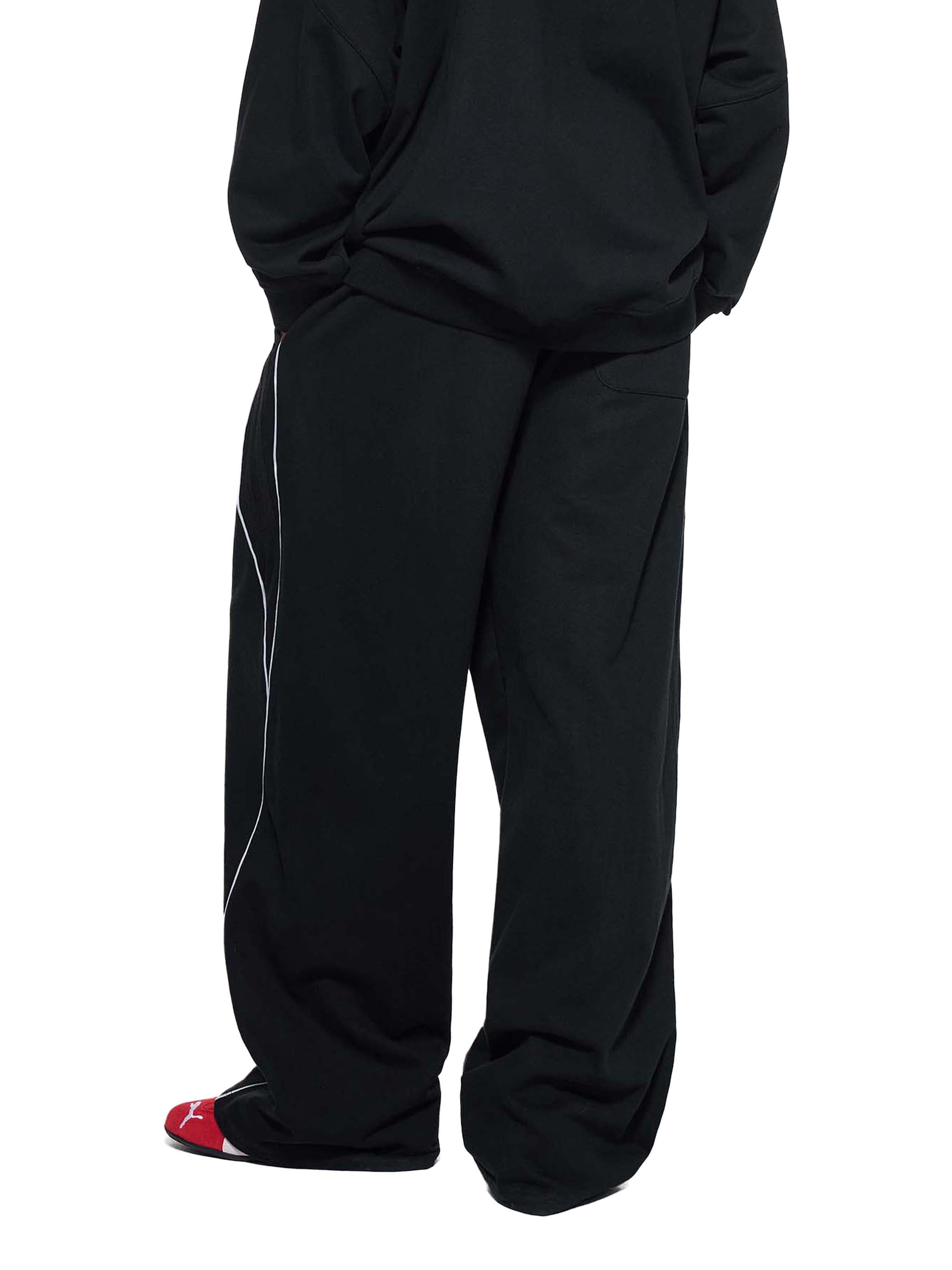 メンズウェア THUNDER STRIPES W-P ADJUSTABLE PANTS L all-over-print-unisex-track-